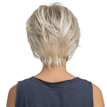 courte perruque blonde femme