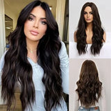 Extension brune cheveux ondulés