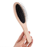 Petite brosse à perruque en bois