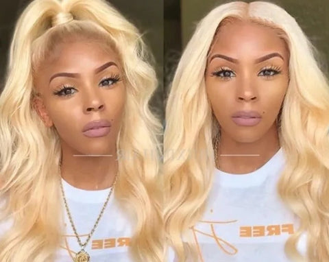 Extension cheveux blond doré à clip synthétique