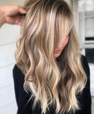 Extension blond méché