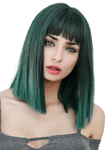 perruque cheveux vert