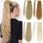 ponytail blond cheveux synthétiques